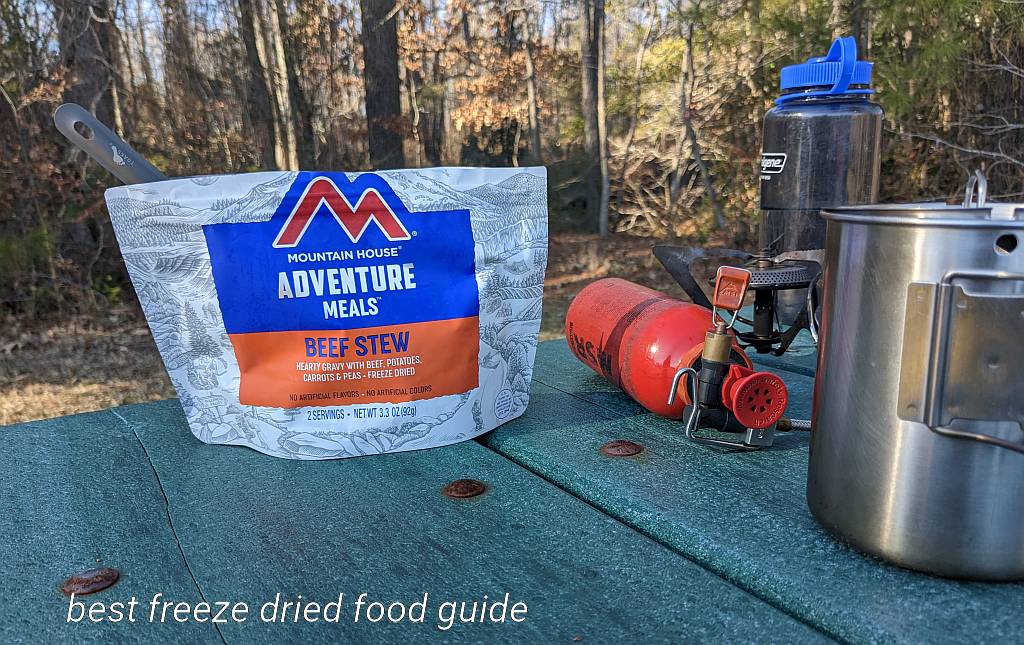 we have added 1 1/2 cups of boiling water to the mountain house beef stew and we are now waiting 15 minutes for it to rehydrate | mountain house beef stew review