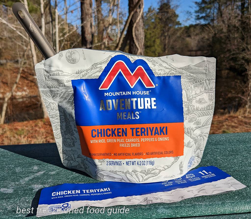 we have added the water to the mountain house chicken teriyaki with rice and now waiting 15 minutes for it to rehydrate | mountain house freeze dried chicken teriyaki with rice dehydrated meal