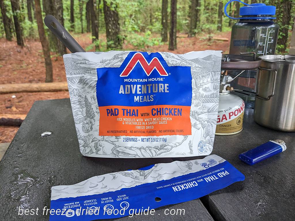 preparing the Mountain House Pad Thai | Mountain House Pad Thai Review | Mountain House Pad Thai with Chicken Review | Freeze Dried Survival & Emergency Food | Freeze Dried Backpacking & Camping Food | Mountain House freeze dried meals | Mountain House freeze dried food