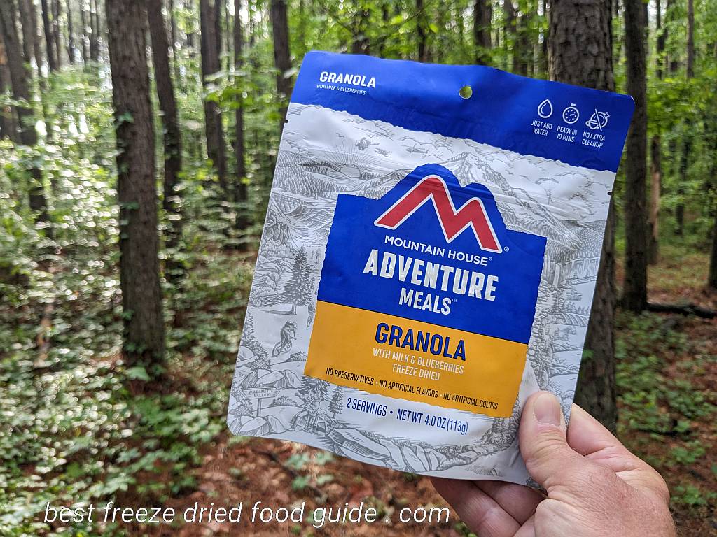 Mountain House Granola with Milk and Blueberries is what's for breakfast | Mountain House Granola with Milk and Blueberries Review | Mountain House Granola Review | Freeze Dried Survival & Emergency Food | Freeze Dried Backpacking & Camping Food | Mountain House freeze dried meals | Mountain House freeze dried food